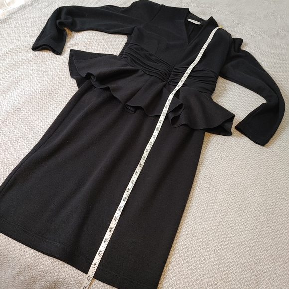 Vintage Dona Daphne wool peplum dress size 6 - Picture 16 of 16